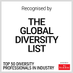 Recognized by the Global Diversity List, Top 50 Professionals